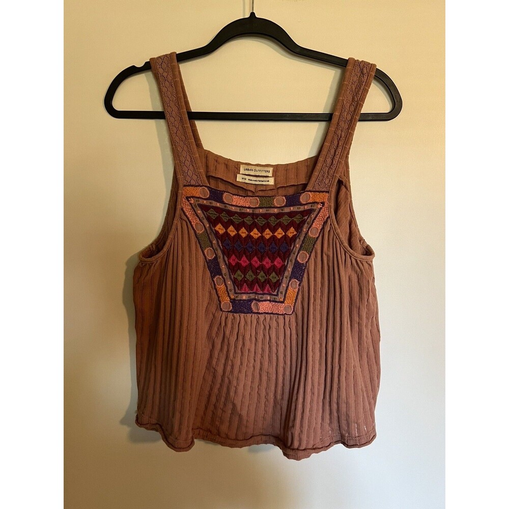 Urban Outfitters Womens Pink Serena Swing Cami Sleeveless Top Size Medium